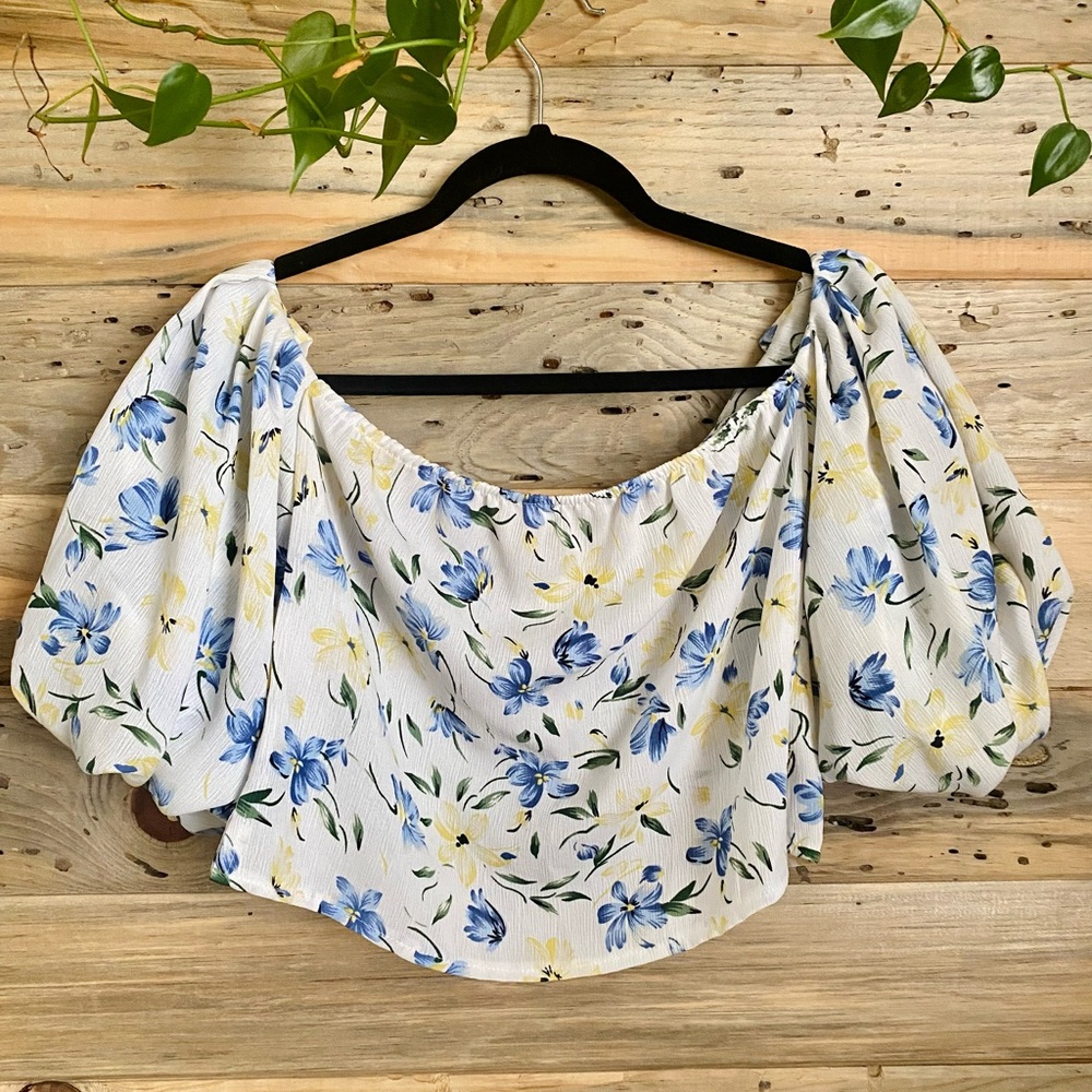 Missguided Cropped Off The Shoulder Blouse